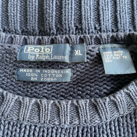 Vintage Polo by Ralph Lauren Classic American Flag Crewneck Sweater - Picture 3 of 5